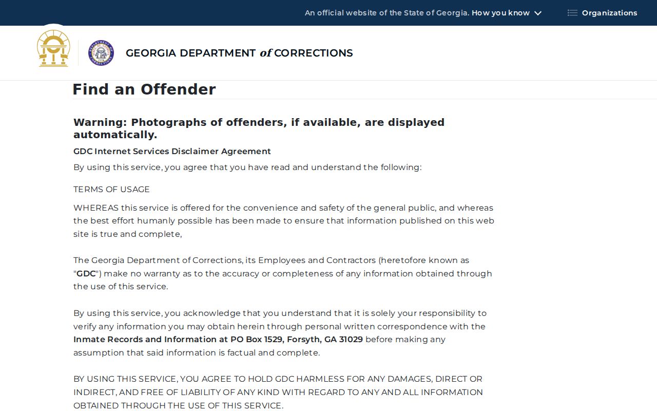 Smyrna neighbors Georgia corrections offender query