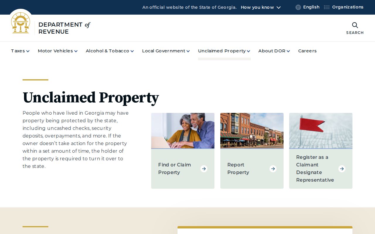 Smyrna neighbors Georgia unclaimed property program