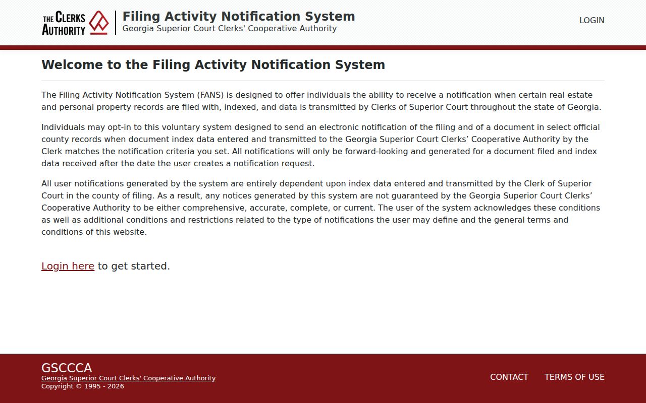 Smyrna previous residents Georgia filing notification system