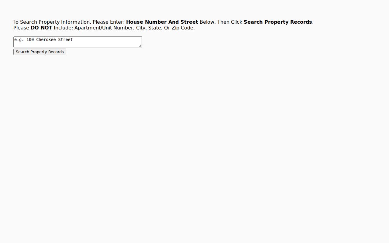 Cobb GIS address search for Smyrna resident property records