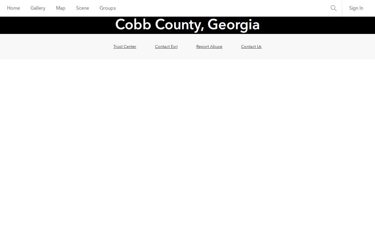 Cobb County GIS map for parcels along a Smyrna street